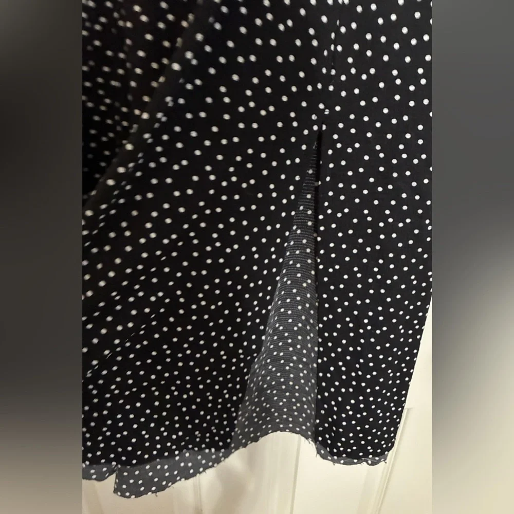 Zara Black/White Polka Dots Midi Dress. Size L. Classy. Feminine. Charming. - Picture 7 of 8